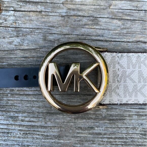 Michael Kors White Logo Adjustable Circle Belt Bag. New! NWT Size Large. - Picture 5 of 11